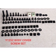 YAMAHA  Y125/Y125ZR SCREW COVER SET BODY COMPLETE/BODY COVER SCREW SET