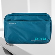 【TRAVELON】3C配件收納包(藍) | 旅遊 電子用品 零錢小物 收納袋