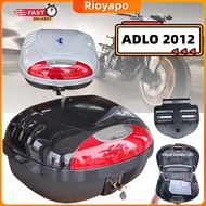 ADLO BOX ADLO Kilat 2012 Box Motorcycle Box Motor 135 Y15 Box Motor Top Box Warna Hitam JB Stlye Motorcycle Box/Silver