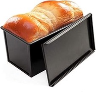450G Non Stick Gold Loaf Pan Toast Mold with Lid Loaf Tin Bread Mold for Baking Bread Pan Bread Tin 