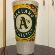 MLB大聯盟 奧克蘭運動家隊 大霧面塑膠杯