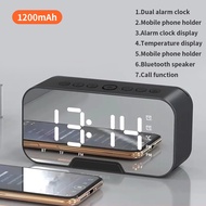 Mirror Digital Alarm Clock Subwoofer Wireless Bluetooth Speaker MP3 FM Radio Bluetooth with Phone Holder Function