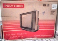 televisi tabung ultra slim polytron 21'