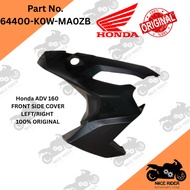 Honda ADV 160 front side cover legshield kiri kanan matte black 100% original 64400-K0W-MA0ZB
