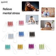 QUIM 9-Key Mechanical Keyboard Switches Tester 9 Clicky Keys With Silicone Keychain For Stress Relie