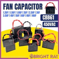 CBB61 Condenser Aircond Capacitor Capacitor Fan Capacitor Kapasitor Kipas Ceiling Fan Kapasitor Kipa