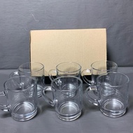 6 Pcs Img Handle Coffee Tea Cups / Glass Cups / 6 Pcs Glass Cups ||