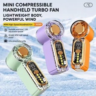 [ Shopcom ] ( 199 Speed ) X699 Mini Turbo Fan Level 199 Speeds Adjustable Rechargeable Desktop Handh