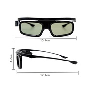 Projector 3D Glasses Active Shutter Rechargeable DLP-Link for All 3D DLP Projectors Optama Acer BenQ