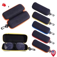 BK-EVA Denim Fabric Glasses Box/ Zipper Sunglasses Protection Resistance Container/ Eyeglasses Case 