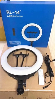 ไฟไลฟ์สด ชุดอุปกรณ์ live สด ขาตั้งไฟไลฟ์สด ไฟ 14 นิ้ว ขาตั้งสูงสุด 2.1 เมตร