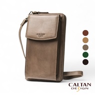[CALTAN] Genuine Leather/Long Clip/Clutch | Envelope Long Clip Mobile Phone Bag-075131__ Five Colors