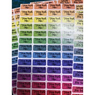56pcs Sticker Selamat Hari Guru Multicolour/ Silver Rainbow / Gold