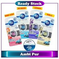 【 Ambi Pur 】 Car Perfume Air Freshener / Car Mini Clip - Lavender Comfort / Vanilla Bliss / Sky Bree
