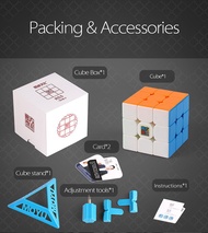 [HCM]Rubik Moyu MF3 RS3 Nam Châm Từ Tính Stickerless - Cao Cấp ( Quay Trơn Nhanh Bẻ Góc Cực Tốt - Dù