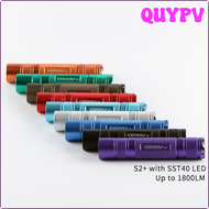 QUYPV Convoy S2 + กับ Luminus Sst40,ทองแดง DTP Board และ Ar-เคลือบภายใน,การป้องกันอุณหภูมิ,ไฟฉาย1865