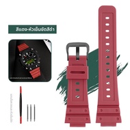 สายนาฬิกายางซิลิโคนกีฬา Nexuiz สำหรับ Casio GSHOCK 5637 GA-900E สายยางยางซิลิโคน GA900 ปรับแต่งได้ ส