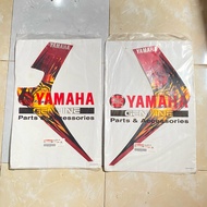 MERAH Yamaha Jupiter Mx 2009 red wing sticker Striping Original YGP 1S7-F832B-D0 1S7-F832C-D0