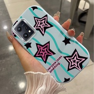 Casing hp For Realme 9 5G 9 Pro 5G V25 5G Case Star Pattern Casing HP Cesing Round Fat Case Silicone