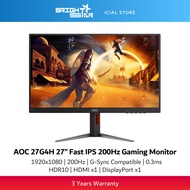 AOC 27G4H 27'' FHD 200Hz Fast IPS Gaming Monitor - HDMI/DisplayPort