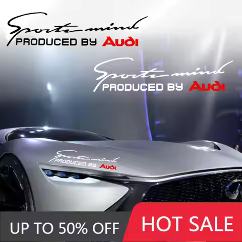 1Pcs Sport Mind Style Auto Decal Emblems Car Exterior Vinyl Sticker For Audi B8 B7 B5 B6 B9 A1 A3 A4