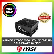 MSI MPG A750GF 750W/850W, ATX12V, 80 PLUS GOLD POWER SUPPLY