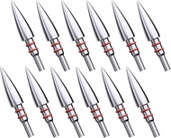 MOLFUJ 12pcs Archery Arrow Tips 100/125/150/200 Grain Field Tips 5/16 Inch Stainless Steel Screw in