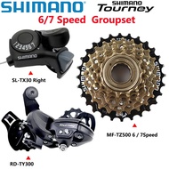 SHIMANO Tourney 6v 7v Groupset 6/7 Speed SL TX30 shifters RD TY300 Rear Derailleur MF TZ500 Freewhee