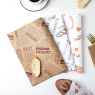 50pcs Sandwich Wrapper Paper /Wax Paper 38 x 28cm Parchment Paper Burger Wrapping Kertas Baking