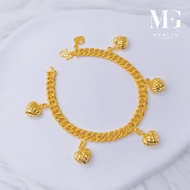 Merlin Goldsmith 22K 916 Gold 5mm Coco Candy Bracelet