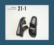 รองเท้าผู้หญิงเเบบเเตะสวมส้นเตารีด No. 21-1  NE&NA Collection Shoes