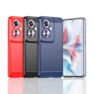Phone Case For OPPO Reno 8 8T 9 12 Pro OPPO F21 F23 F25 F27 Pro Carbon Fiber Silicone Soft Cover