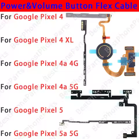 For Google Pixel 4 4a 5 5a XL 4G 5G Pixel4 Pixel4a Pixel5 Pixel5a Side Button Switch Volume Key Powe
