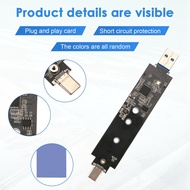 (HPKF) Dual Protocol Type-C Type-A M.2 NVME PCIe NGFF USB3.1 GEN2 10Gbps M2 SSD Case Adapter Card fo