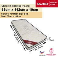 Sunpillo, Baby Mattress (Foam) - 66cm x 142cm (Suitable for Baby Side Bed Size 70cm x 148cm)