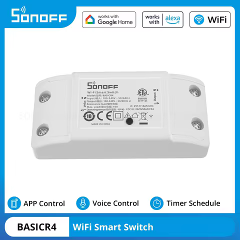 SONOFF BASICR4 WiFi Smart Switch Smart Home Smart Scene Timer Remote Control Voice Control Breaker e