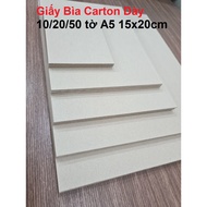 (10/20/50 A5 sheets) 2mm Thick 3-Layer Cardboard Cardboard Sheet for Notebook Covers, Scrapbooks, Mo