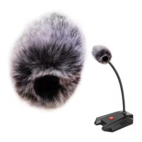 Windscreen Muff for Collar Microphone, DeadCat Indoor Outdoor Microphone Windshield