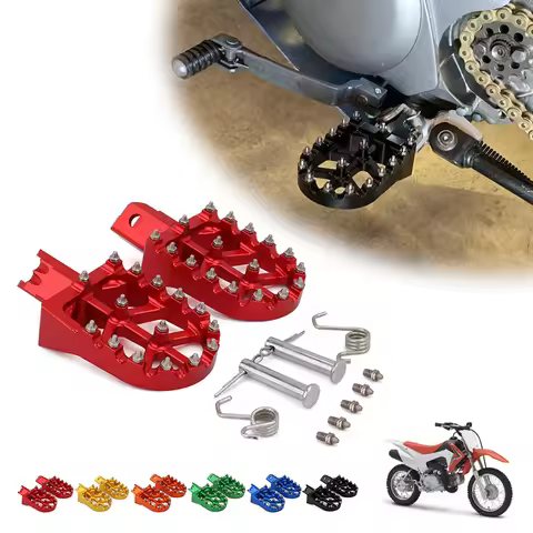Motorcycle Universal CNC Colorful Footpeg Footrest Foot Pegs For HONDA CRF XR 50 70 110 M2R SDG DHZ 