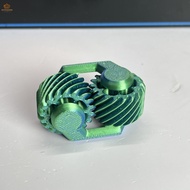 3D Printed Double Helix Gear Toy - Rotating Stress Relief Desktop Gadget