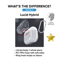 LionShield AirPods Pro Gen 2/1 / AirPods 4/3/2/1 Clear Case - Transparent TPU Cover Casing