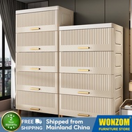 WONZOM  Storage Cabinet Storage Box Living Room 50cm 60cm 75cm White Drawer Cabinet Organizer Furnit