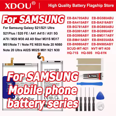 XDOU Premium Battery For Samsung For Samsung Galaxy S21/S21 Ultra/S21Plus/S20 FE/A41/A51 5G/A70/Note