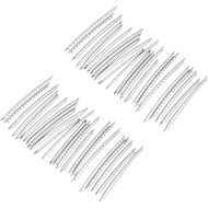 48 pcs Wayar Fret Gitar, Wayar Fret Tembaga Putih, Set Aksesori Fretwire untuk Gitar Elektrik 2.2 mm