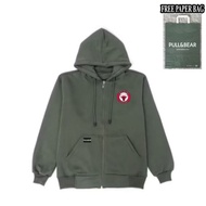 {FREE Paper BAG} HOODIE ARMY ZIPPER PULL AND BEAR