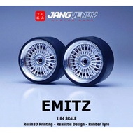 JV Wheels Diecast Rubber Tires, Emitz model