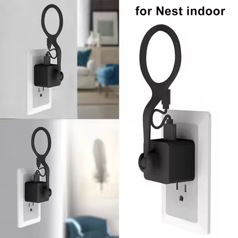 Wall Ac Outlet Mount For Nest Cam Indoor Security Camera 360 Degree Us Plug Ball Joint Wall Ac Outle