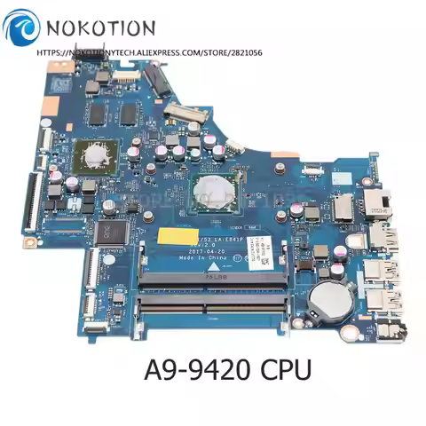 CTL51 53 LA-E841P 924724-001 924725-601 928893-601 924724-601 For HP 15-BW Laptop Motherboard A9-942