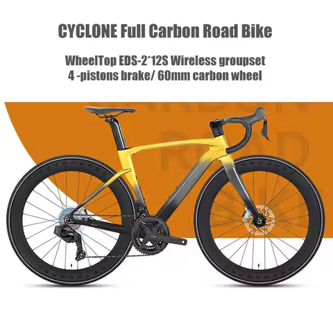 TWITTER CYCLONE Electronic Shifting EDS TX-24S Competition Wireless Carbon Road Bike 4 Pistons Hydra