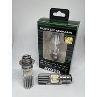 GROSIR 50PCS LAMPU LED AYOTO M2B H6 T19 UNIVERSAL 8+8 WATT !